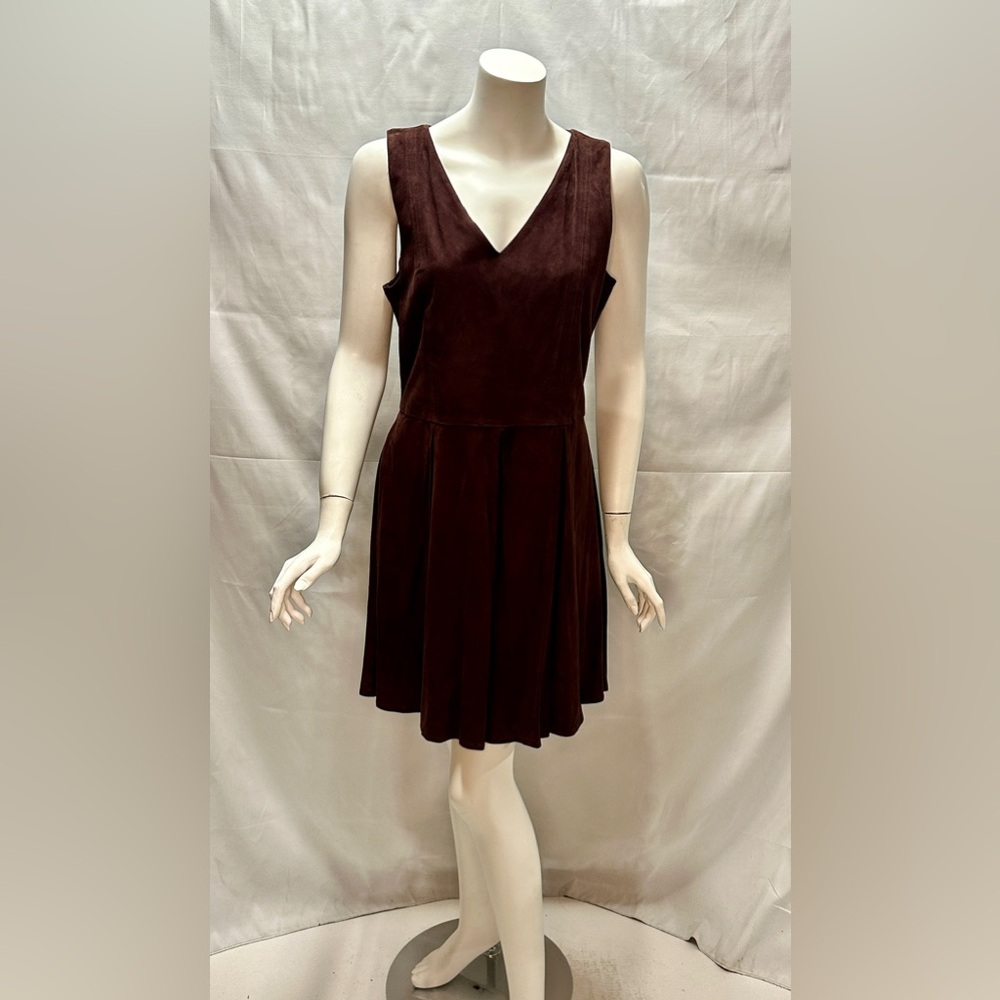 AS By DF Brown Suede Dress Size M - Picture 2 of 8